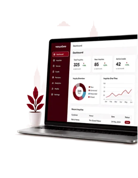 VenueBee venue owners dashboard for managing inquiries